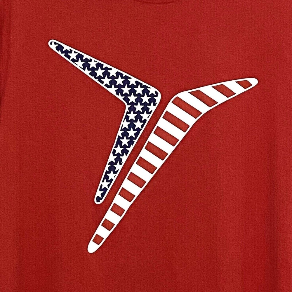 Old Navy Active Go Dry T-Shirt XXL‎ Red USA Patriotic Moisture Wicking
